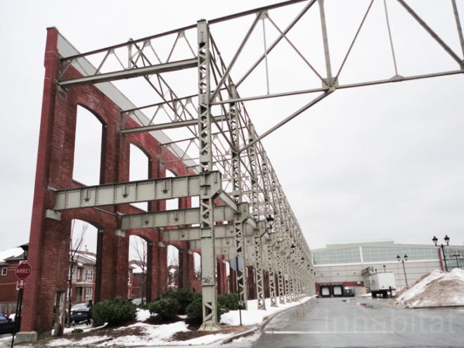green design, eco design, sustainable design, adaptive reuse, Canadian Pacific Railway, Montreal, Loblaws, Rosemont Housing Committee, Angus Shops, Rosemont Montreal, Converted train factory, low income housing Montreal, CPR Angus Locoshop, LEED office complex, repurposed factory