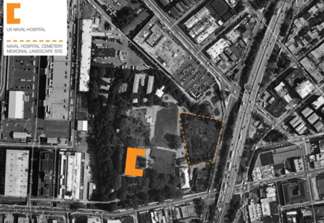 green design, eco design, sustainable design, Nelson Byrd Woltz, Rogers Marvel Architects, Brooklyn Greenway Initiative, Brooklyn Naval Yard, Navy Yard Hospital Memorial Landscape