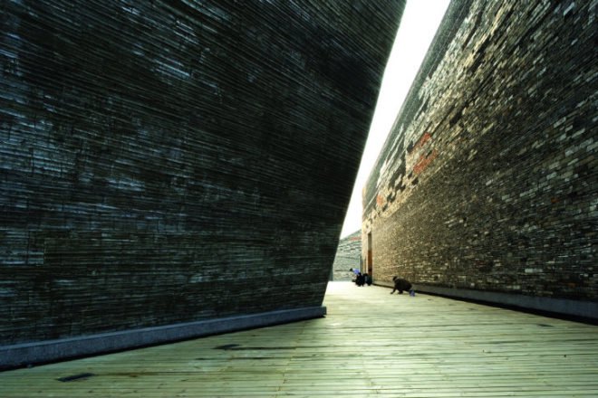 Ningbo History Museum, Wang Shu, eco museum, rubble, recycled materials, eco museum, china