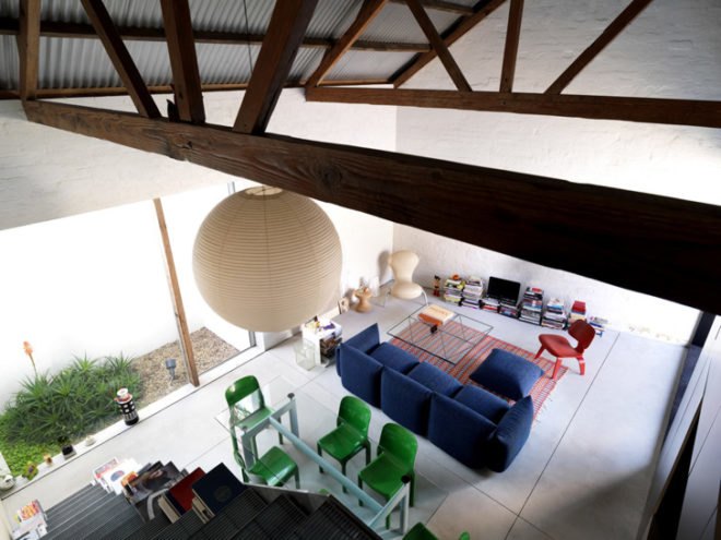 green design, eco design, sustainable design, Richard Peters Associates, adaptive reuse, Sydney, Australia, The Shed, Photovoltaic panels, converted industrial building, historic preservation
