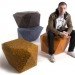 green furniture, Green Products, Recycled Materials, chilean design, rodrigo alonso, recycled plastic seat, rotomolding, sustainable seats, recycled plastic furniture, hollow furniture, speckled seats, recycled plastic waste, recycled urban trash