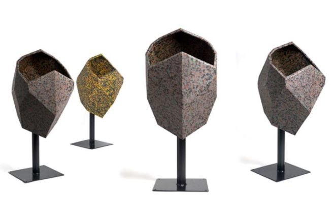 green furniture, Green Products, Recycled Materials, chilean design, rodrigo alonso, recycled plastic seat, rotomolding, sustainable seats, recycled plastic furniture, hollow furniture, speckled seats, recycled plastic waste, recycled urban trash