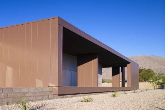 Rosa Parks Housing, Brooks Scarpa, palm springs, affordable housing, solar passive design, desert architecture
