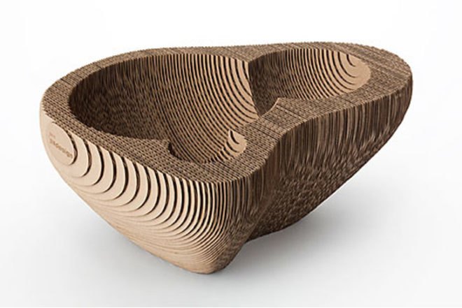 DIY, Green Materials, Green Products, Recycling / Compost, open sources design, free diy manual, Dutch design, recycled cardboard, recyclable cardboard, Utrecht, fruit bowls, SEMdesign, sylvie van de loo, faceted, biodegradable, compostable, fruit bowl