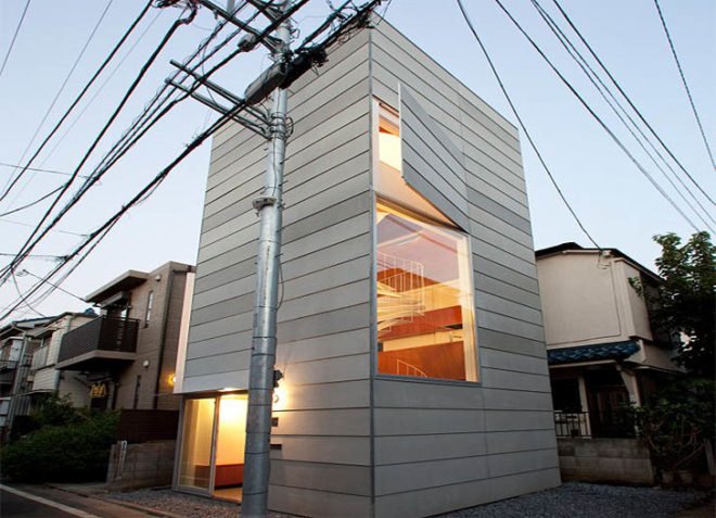 Unemori Architects, Tokyo, Japan, tower, architecture, green design, japanese architecture, sustainable design, eco design, green design, daylighting, natural ventilation, setback regulations, tiny houses,