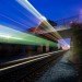 speeding trains photography, aaron durand, san francisco, photography, art, caltrains, green transportation, long exposure photography