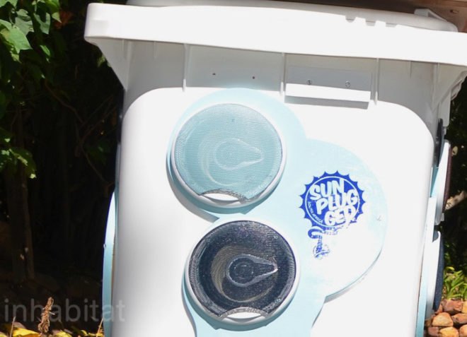 solar panels, solar energy, music bins, wheelie bins, cape town, south africa, sunplugged, warren baynes, video, green design, sustainable design, eco-design, social design, recycled materials, music