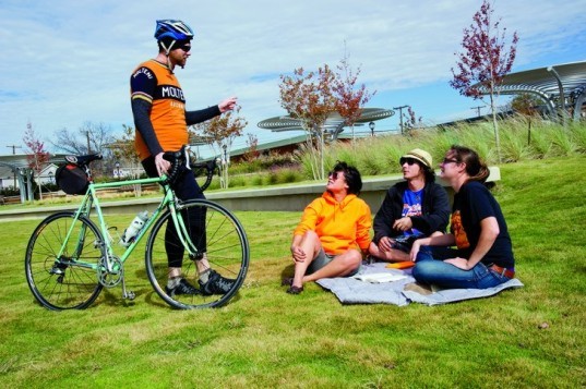 The Green at College Park, UT at Arlington, sustainable sites initiative, sustainable landscape, SITES, green landscape
