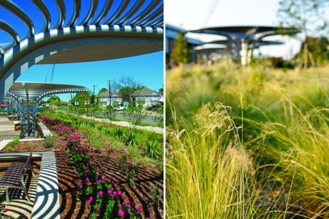 The Green at College Park, UT at Arlington, sustainable sites initiative, sustainable landscape, SITES, green landscape