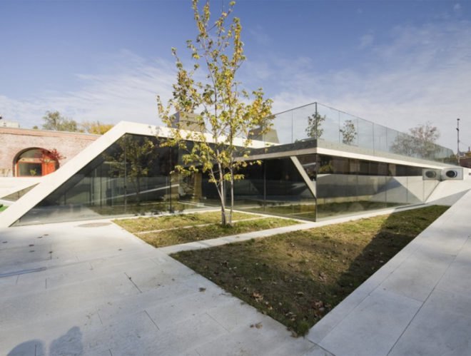 ARCHAEUS, green plaza, urban renewal,green renovation, Bastion Theresia Timisoara, Green building Romania, concrete albado, green roof, fortress retrofit, defensive retrofit,