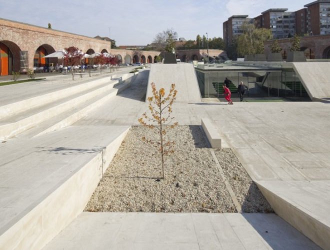 ARCHAEUS, green plaza, urban renewal,green renovation, Bastion Theresia Timisoara, Green building Romania, concrete albado, green roof, fortress retrofit, defensive retrofit,