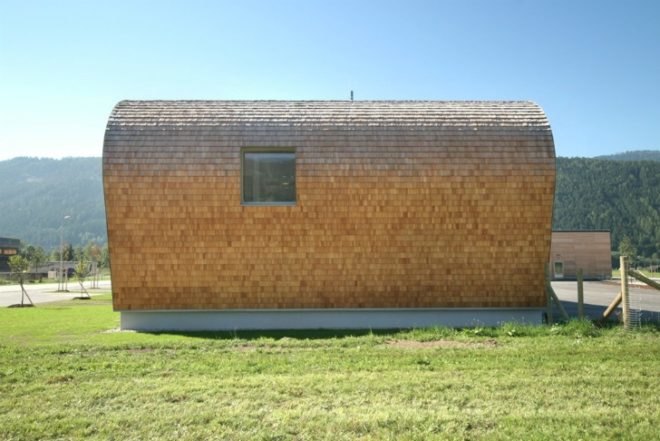WLV Leizen, Kreiner Architektur, austria, avalanche center, sustainable construction, flood and avalanche control center