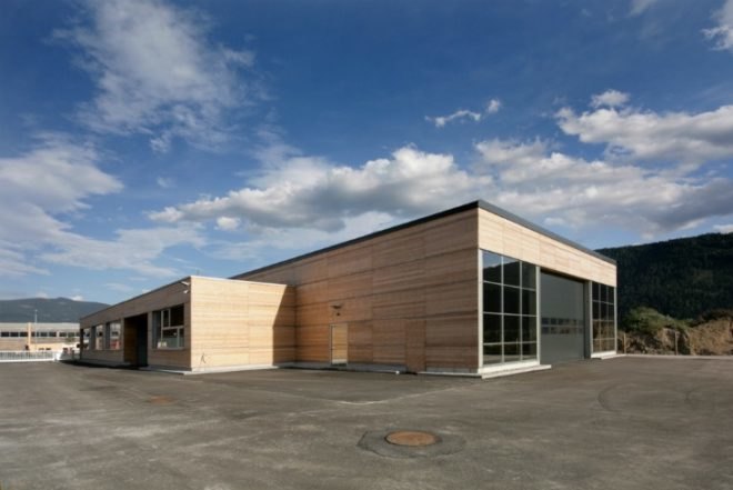 WLV Leizen, Kreiner Architektur, austria, avalanche center, sustainable construction, flood and avalanche control center