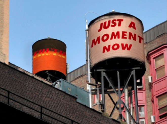 green design, eco design, sustainable design, The Water Tank Project, public art, Ed Ruscha, Thom Yorke, Jay-Z, Lawrence Weiner, Marilyn Minter, E.V. Day, Tony Conrad, Andy Goldsworthy, MoMA, Neville Wakefield, Mary Jordan, Lisa Dennison, Sotheby's