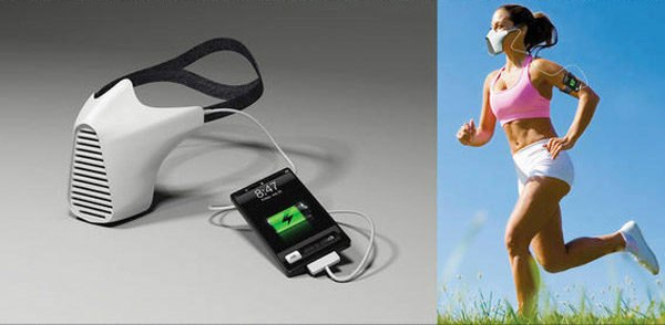 AIRE Mask Uses the Power of Human Breath To Charge Gadgets