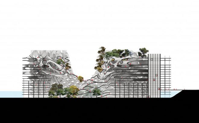 green design, eco design, sustainable design, climate change, Lower Manhattan, Flood relief, Tingwei Xu, Xie Zhang