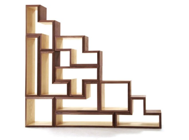Tetris Shelves by Brave Space Designs, Tetris furniture, Tetris shelving, Tetris shelves, eco furniture, green furniture, top 7 furniture designs, green design, eco design, eco minded furniture, green interiors, eco interiors, tetris shelf, Brave Space, Bravespace designs, 2Modern