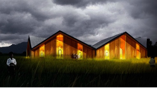 Building Trust International. moving schools competition, Amadeo Bennetta, Daniel LaRossa, burma displaced communities, migrant school design, sustainable design competition, transitional community building design