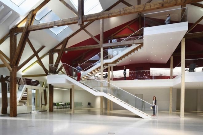 Encore Heureux, DomoLab, France, solar power, 19th century barn, Saint-Gobain, research center, green design, energy efficiency, thermal insulation, glazing, insulation, green design, sustainable design, eco-design, airtight, heat transfer
