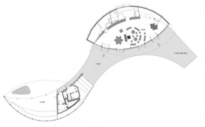 Inca Architectes, dome, eco-tourism, eco-travel, eco-tourism center, france, fontainebleau, Gorges de Franchard, biosphere reserve, green design, passive design, sustainable design, eco-design, natural materials, wood,