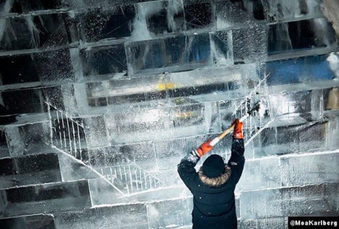 Diamond Genesis, ice hotel, jukkasjarvi hotel, ice architecture, green architecture, sustainable architecture, ice sculpture, sustainable materials, swedish ice sculpture, antoine weygand, roland toupet, sustainable architecture, icehotel sweden, Sweden's Ice Hotel