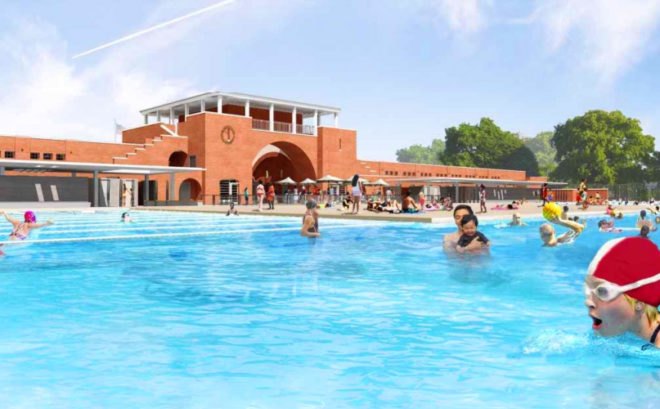 green design, eco design, sustainable design, McCarren Pool, Jelly NYC, LEED Silver certification, DPR Landscape Architecture, PlaNYC initiative, BLoomberg, WIlliamsburg, McCarren, Public pools New York