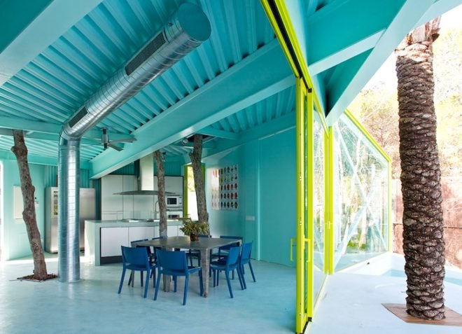 Never Never Land, Andres Jaque, arboreal mass, eco design, green design, sustainable design, ibiza, house on stilts, wildlife corridor, arboreal mass, respect for nature, small footprint, Peter Pan