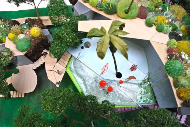 Never Never Land, Andres Jaque, arboreal mass, eco design, green design, sustainable design, ibiza, house on stilts, wildlife corridor, arboreal mass, respect for nature, small footprint, Peter Pan