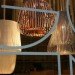 Paula Arntzen, Bulbous Paper Lamps, paper lamp design, lighting fixtures, green paper lamp, sculptural lamp design