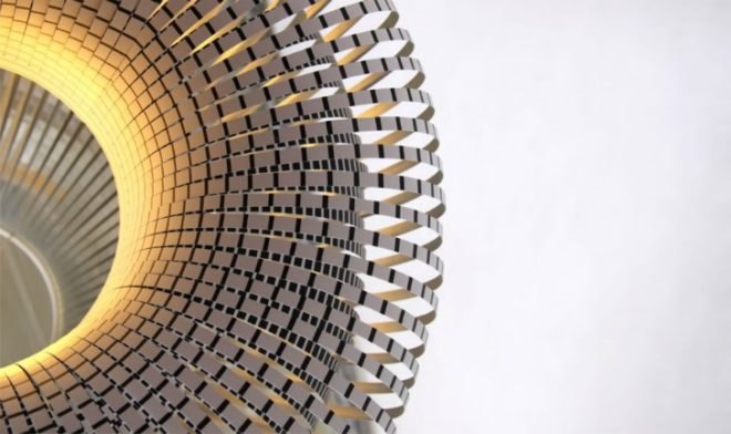 Paula Arntzen, Bulbous Paper Lamps, paper lamp design, lighting fixtures, green paper lamp, sculptural lamp design