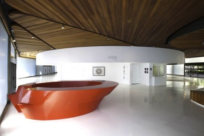 BNKR Arquitectura, Mexico, Mexico City, Polyforum Siquieros Galleries, Diego Rivera, David Alfaro Siqueiros, green renovation, sustainable development, green design, sustainable design, eco design, daylighting, existing materials, remodel, The March of Humanity, mural, art,