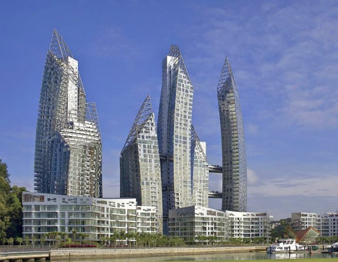 green design, eco design, sustainable design, Daniel Libeskind, Libsekind Studio, Singapore, BCA Green Mark Gold Award, Reflections on Keppel Bay, Keppel Bay, sky bridges, eco-luxury living, green residence, LED lights, minimal environmental impact, green technology, carbon monoxide sensors
