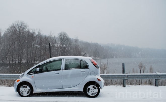 Mitsubishi i, Mitsubishi, i EV, electric car, electric vehicle, plug-in vehicle, green car, green vehicle, green transportation, green automotive design, test drive, Laura Cowan, Laura K. Cowan