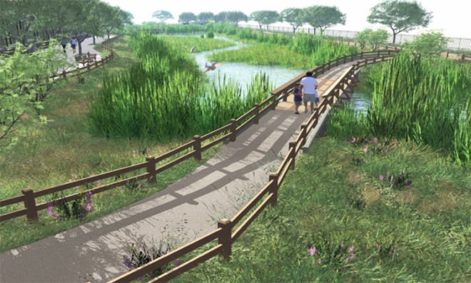 South Los Angeles Wetland Park, los angeles, constructed wetlands, wetlands, storm water, pollution reducing wetlands, los angeles green design