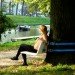 aandeboom, rogier marten, tree bench, attached to tree bench, park bench design, dutch bench design, mobile benches, green park bench design