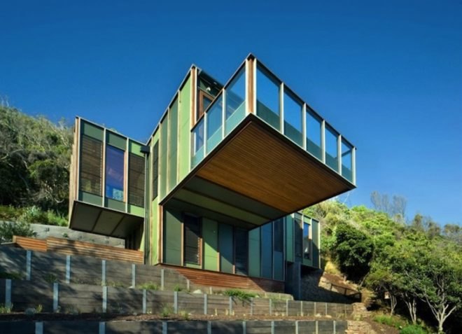 Treehouse, Jackson Clements Burrows, Fibro Shack, vernacular architecture, victoria, australia, separation creek, minimalist design, cantilevering, green design, sustainable design, eco-design, daylighting