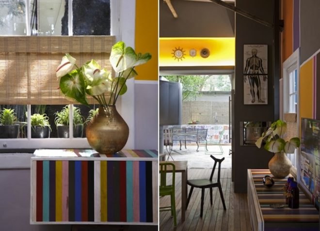 Fabio Galeazzo, brazil, hanging nest beds, nest beds, shack, Urban Cabin, Tarsila do Amaral, green design, green renovation, sustainable design, eco-design, bamboo, thermal tiles, spherical book shelf