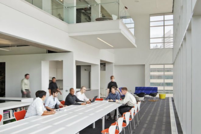 1315 Peachtree, Perkins Will, highest scoring leed platinum project, leed platinum, eco offices, atlanta, green offices