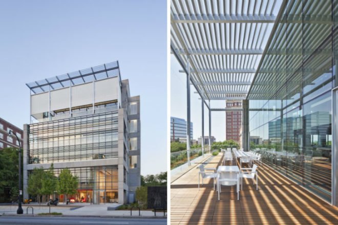 1315 Peachtree, Perkins Will, highest scoring leed platinum project, leed platinum, eco offices, atlanta, green offices