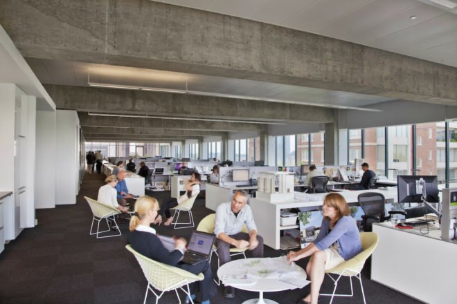 1315 Peachtree, Perkins Will, highest scoring leed platinum project, leed platinum, eco offices, atlanta, green offices
