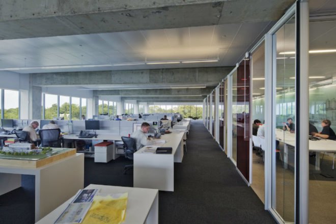 1315 Peachtree, Perkins Will, highest scoring leed platinum project, leed platinum, eco offices, atlanta, green offices