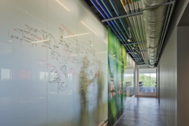 1315 Peachtree, Perkins Will, highest scoring leed platinum project, leed platinum, eco offices, atlanta, green offices
