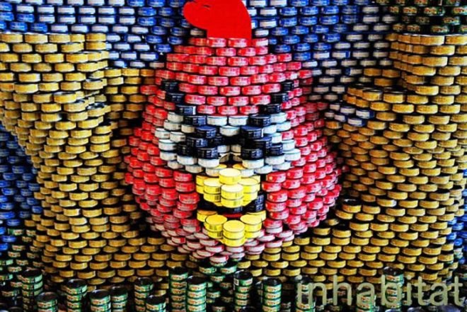 Skidmore Owings and Merrill, Eleanor Roosvelt High School, NYC, Canstruction, canned food, building blocks