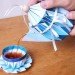 Green Kitchen,Green Materials,green graphic design,art,paper tea set,folded paper,japanese design, Japanese design, Paper Tea Set, ephemeral art, Yuya Ushida, yuya vs. design