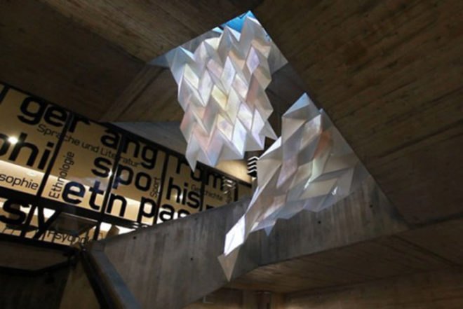 Video installation,art installation,folded paper,Bremen university,german design, Recycling / Compost,green Interiors,Decorative Objects,
