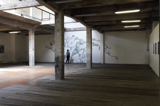 Baptiste Debombourg, Aggravure III, France, Paris, recycled materials, staple, staple art, Air Force One, green design, sustainable design, adaptive reuse, eco-design, art, eco-art, Aggravure III, 16th century engravings, renaissance