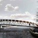 Amsterdam Iconic Pedestrian Bridge Winner, pedestrian bridge, competition winner, underwater bridge, circular bridge, pedestrian friendly design