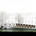 Amsterdam Iconic Pedestrian Bridge Winner, pedestrian bridge, competition winner, underwater bridge, circular bridge, pedestrian friendly design