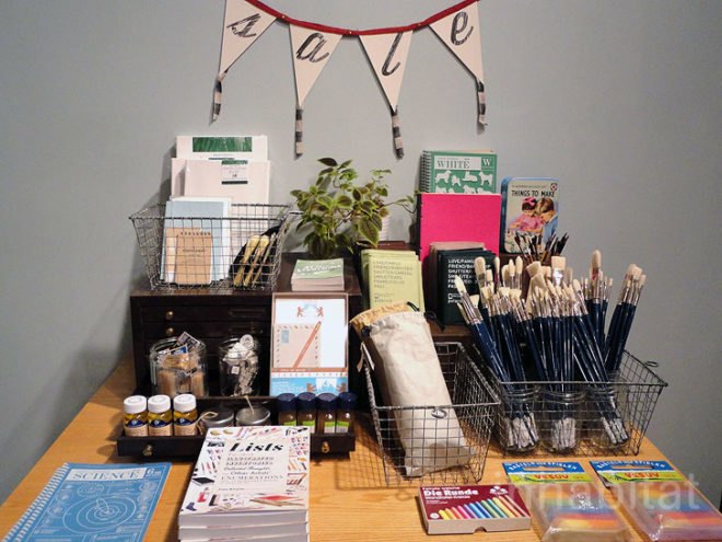 green design, eco design, sustainable design, The Brooklyn Art Library, Arthouse Co-op, The Sketchbook Project, Williamsburg, N. 3rd street, paper goods shop, sketchbooks, art library