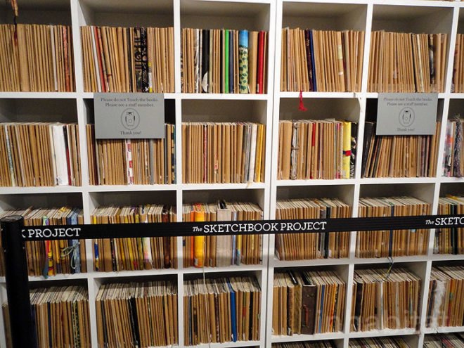 green design, eco design, sustainable design, The Brooklyn Art Library, Arthouse Co-op, The Sketchbook Project, Williamsburg, N. 3rd street, paper goods shop, sketchbooks, art library